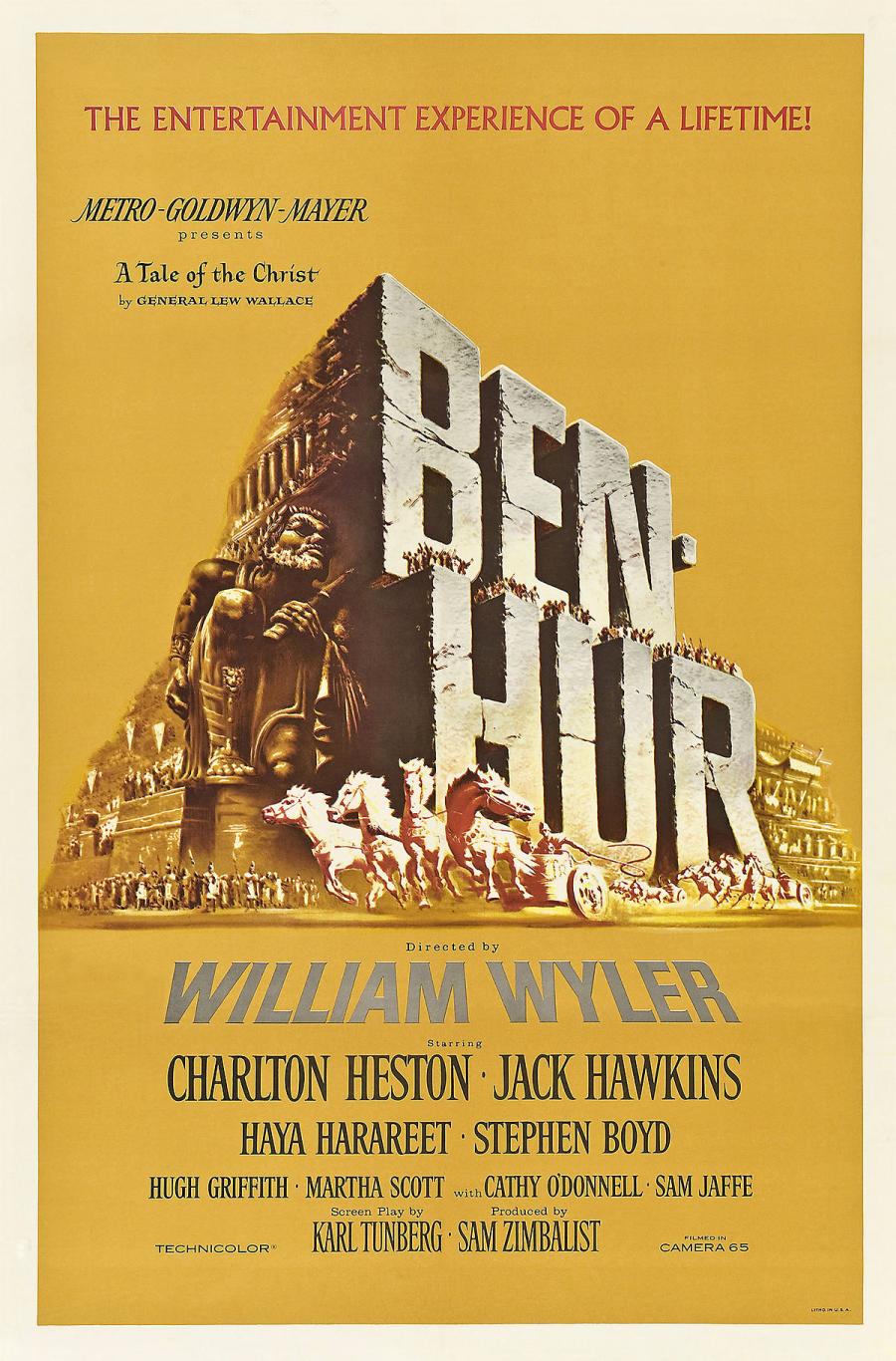 Plakat fra filmen 'Ben Hur'