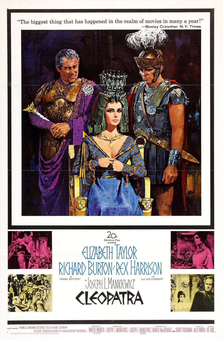 Plakat fra filmen 'Cleopatra'