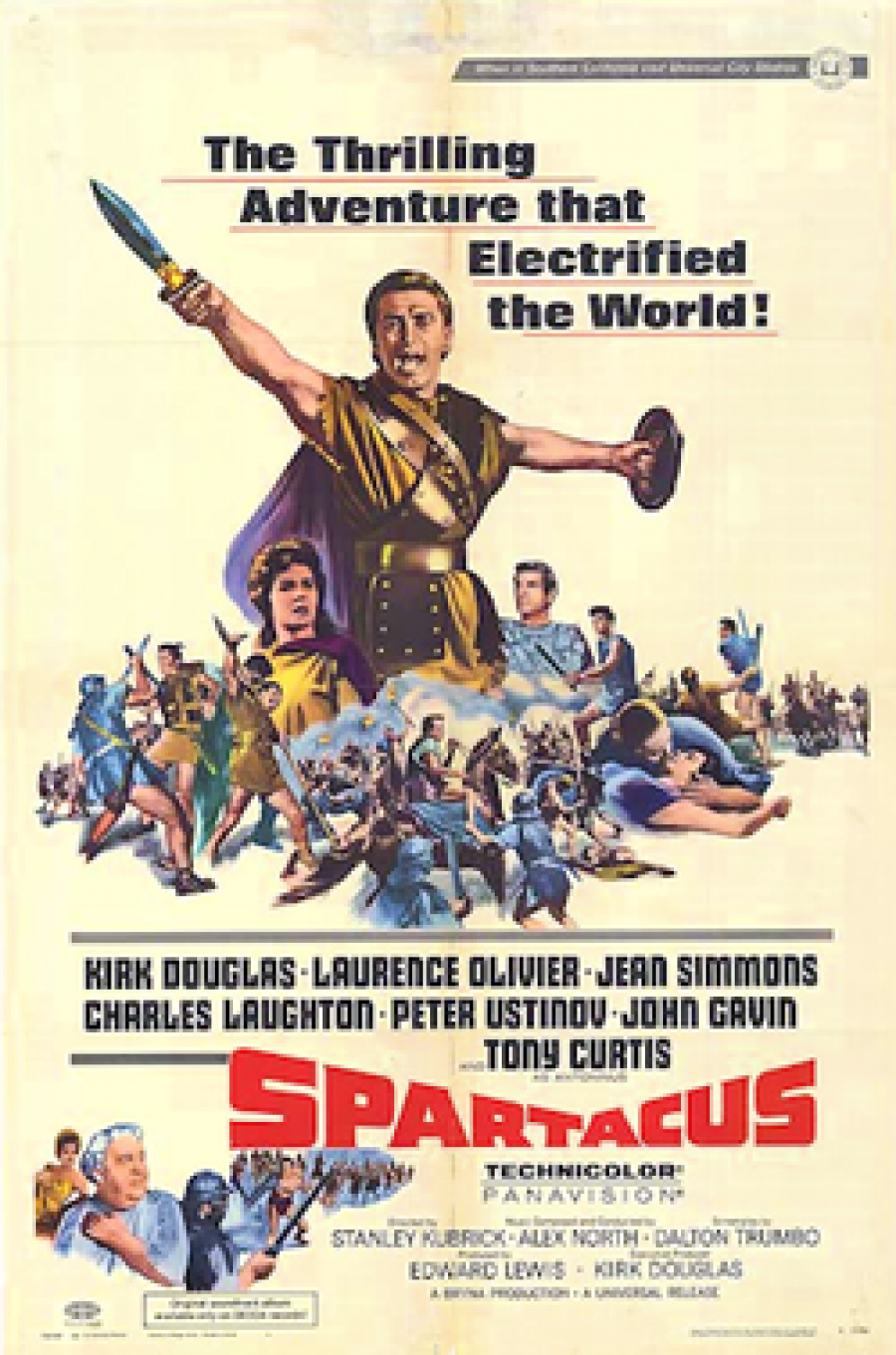 Plakat fra filmen 'Spartacus'